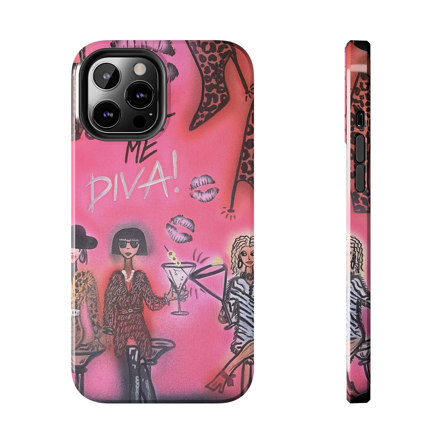 "party diva" airbrush iPhone case