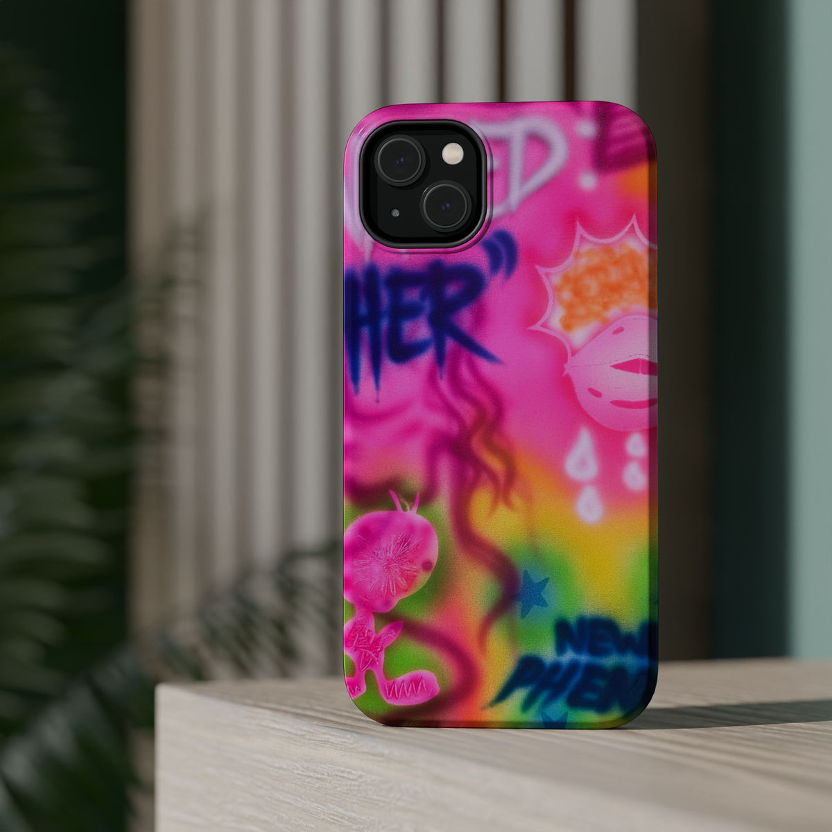 MagSafe "wanted" airbrush iPhone case