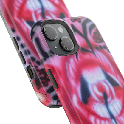 MagSafe "be happy, go lucky" Airbrush-iPhone-Hülle