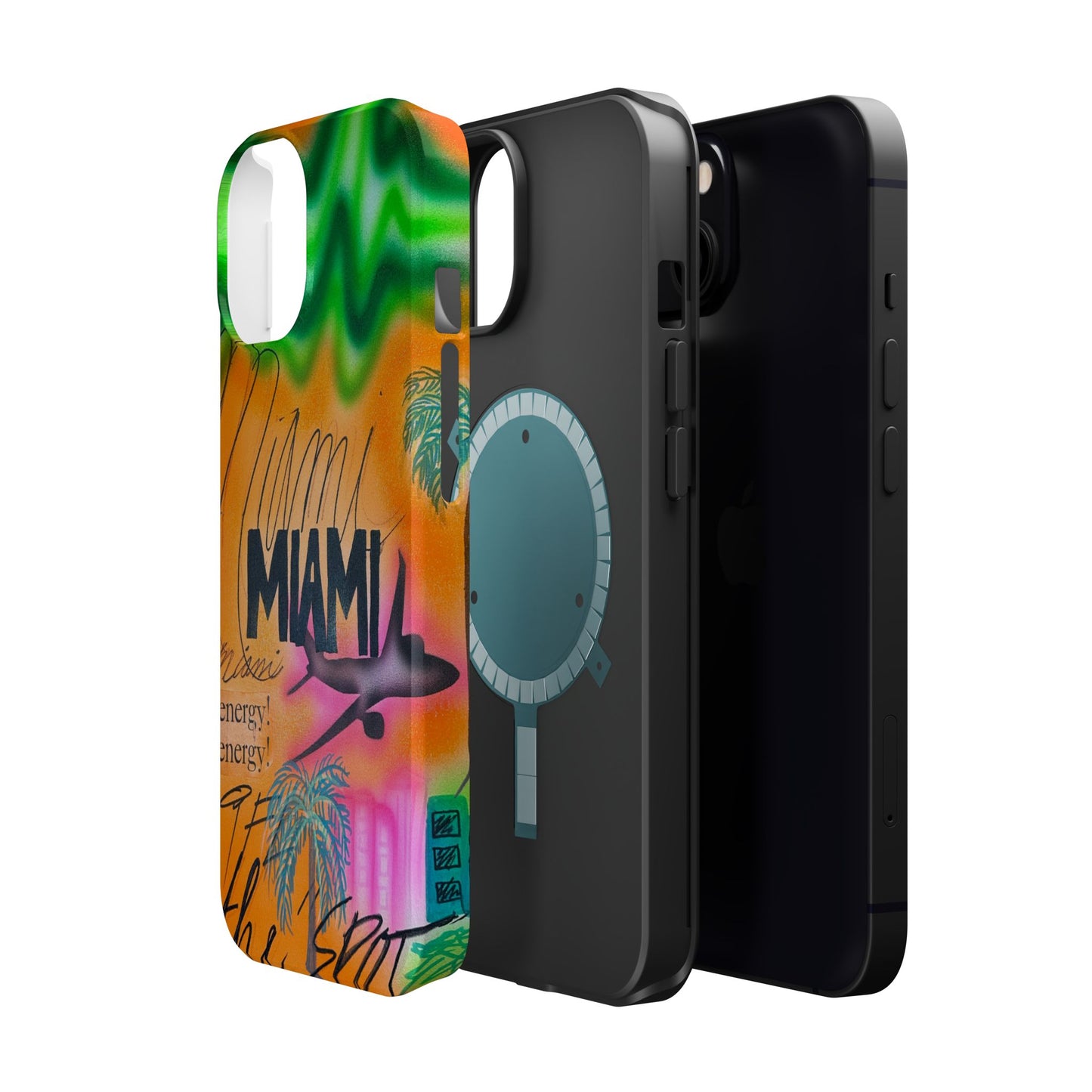 MagSafe "miami, fl" Airbrush iPhone Hülle