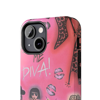 "party diva" airbrush iPhone case
