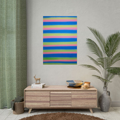 "sherbet stripes" airbrush rolled print