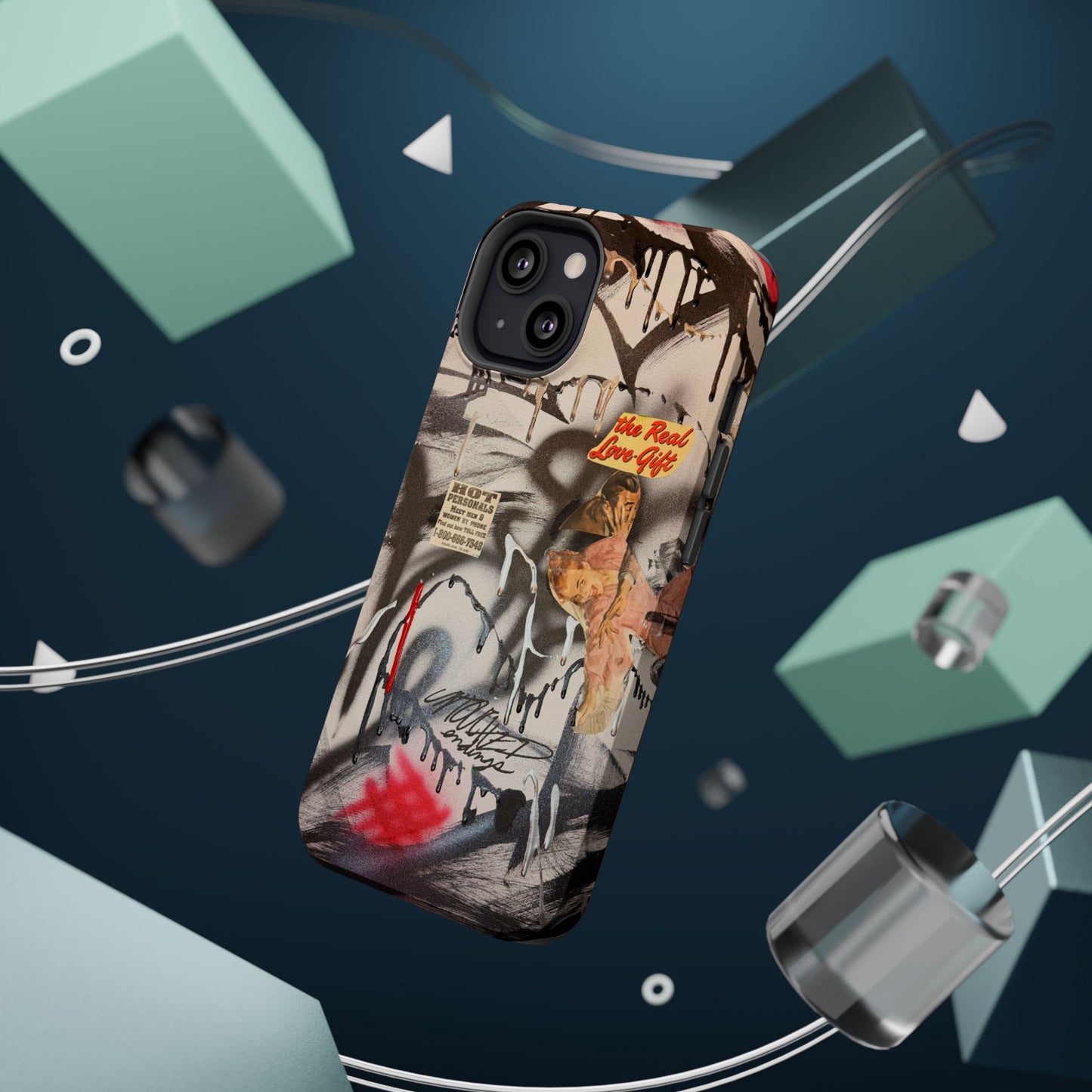 MagSafe "real love" airbrush iPhone case