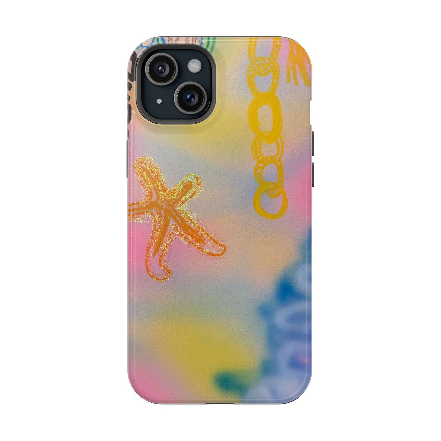 MagSafe "sweet starfish" airbrush iPhone case