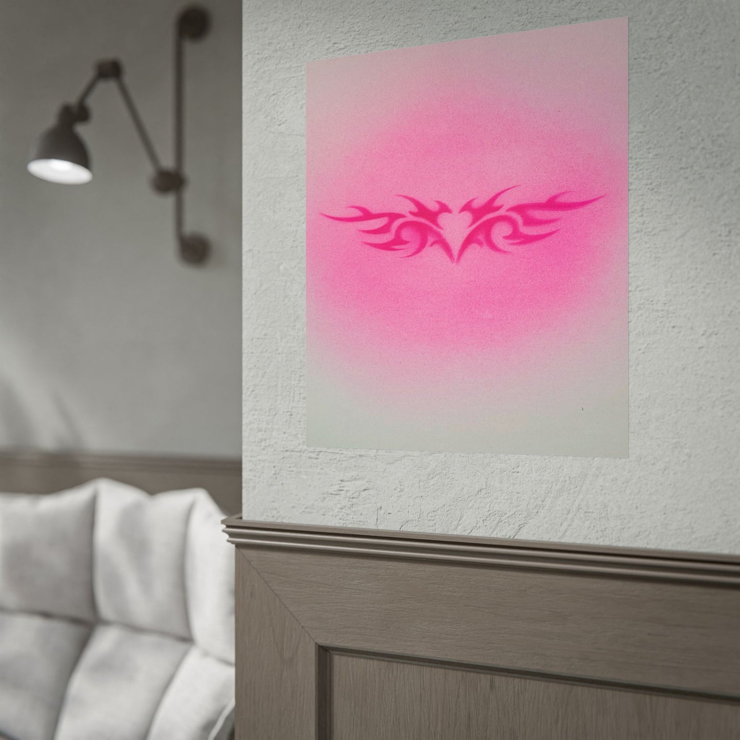 "trampstamp" airbrush rolled print