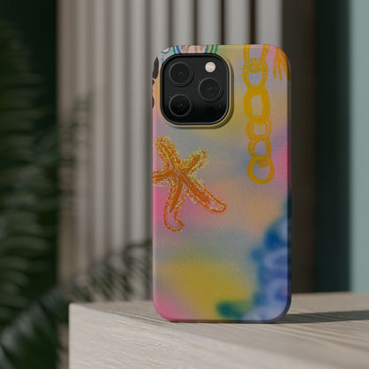 MagSafe "sweet starfish" airbrush iPhone case