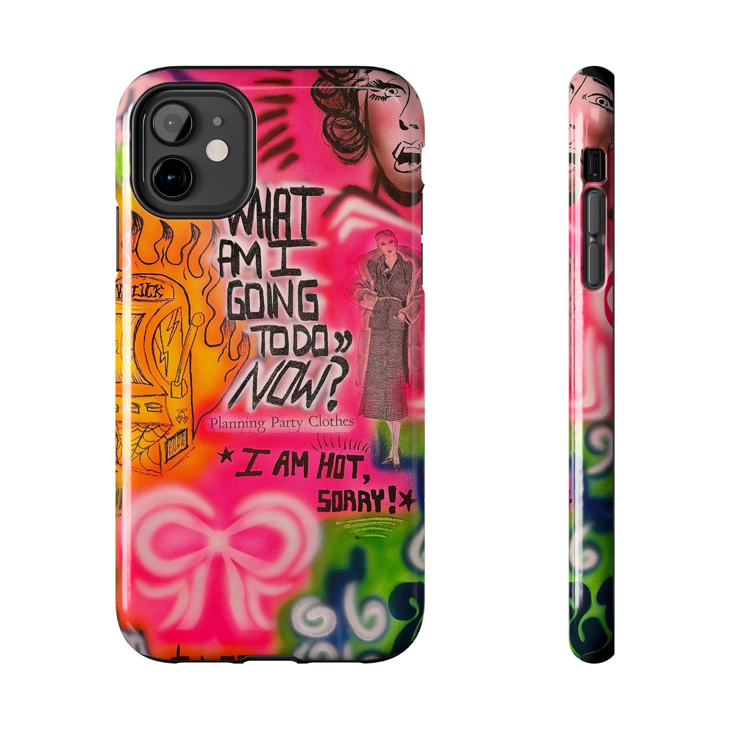 "out of luck" airbrush iPhone case