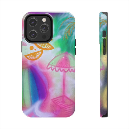 "on the beach" airbrush iPhone case