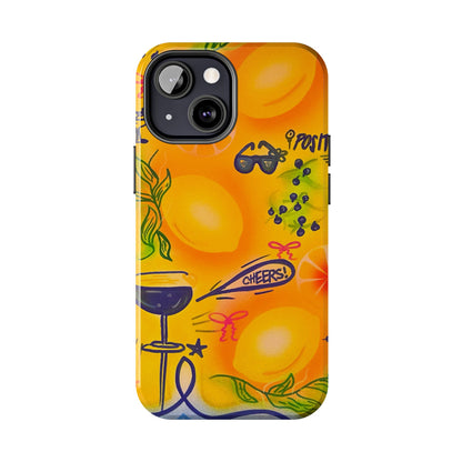 "citrus coastline" airbrush iPhone case