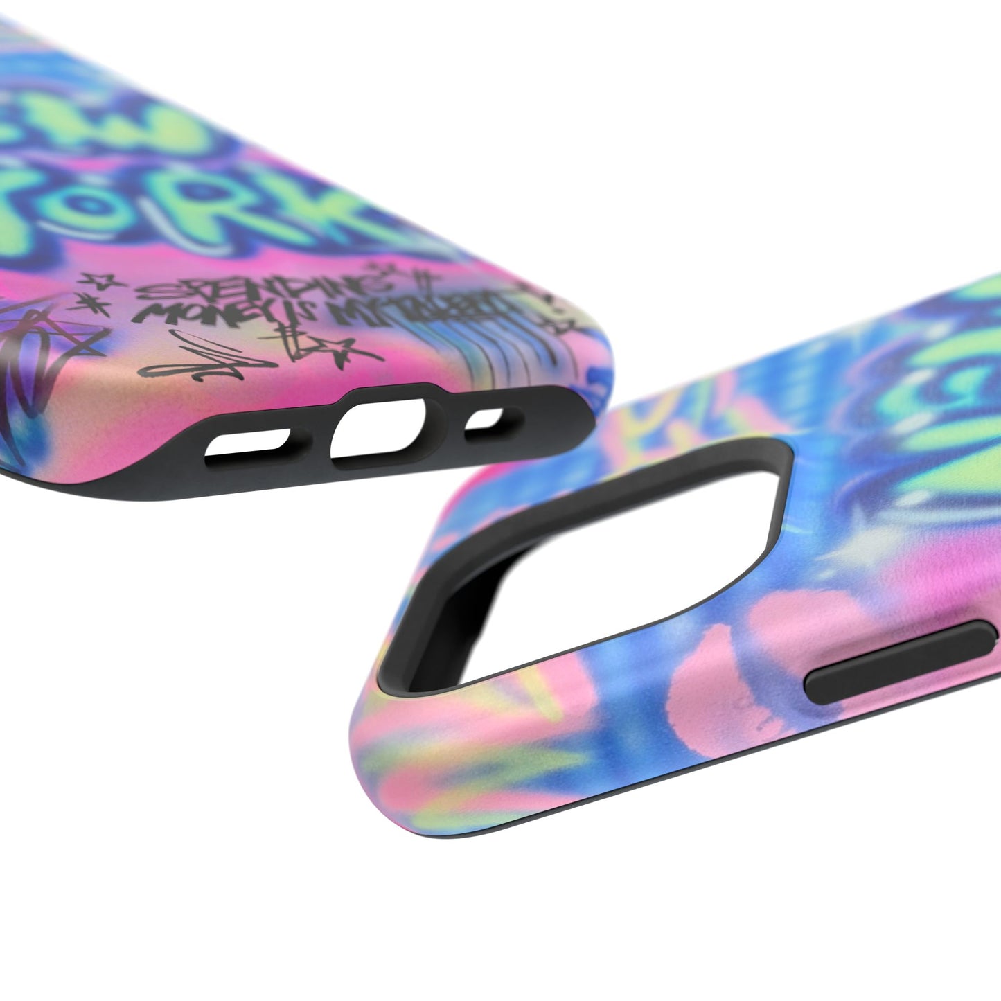 magsafe "spending $$ is my talent" airbrush iPhone case
