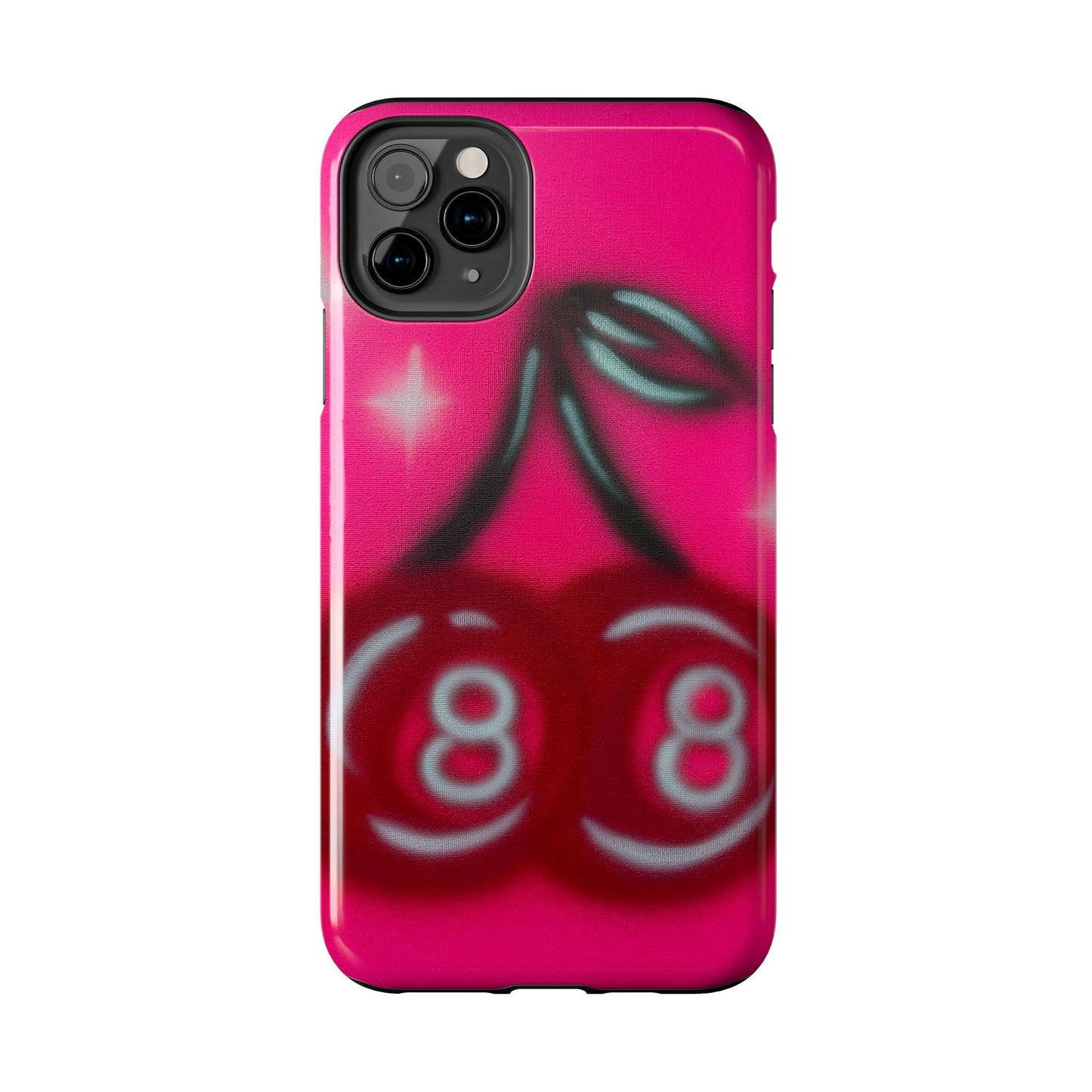 "cherry 8ball" airbrush iPhone case