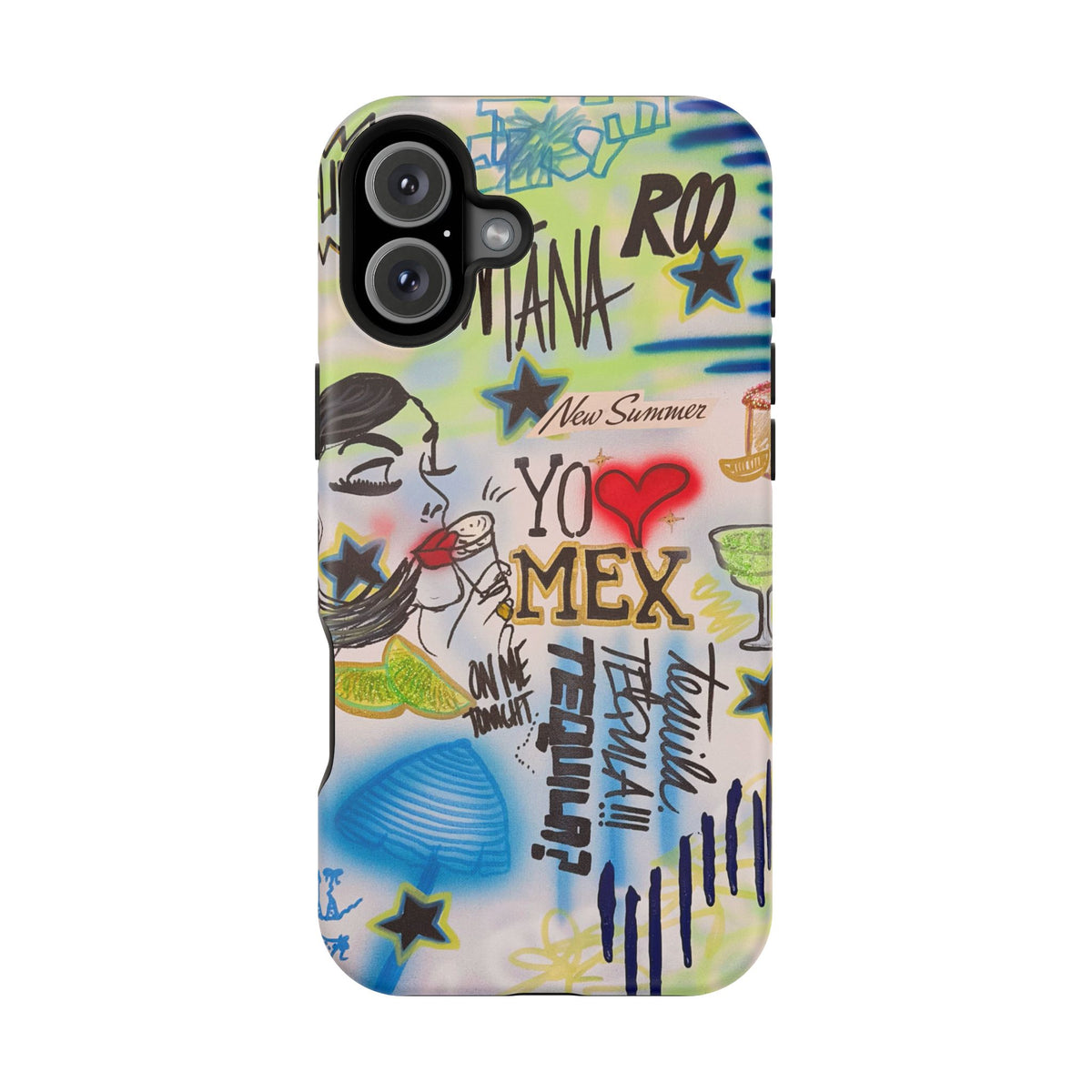 MagSafe "salted lime" airbrush iPhone case