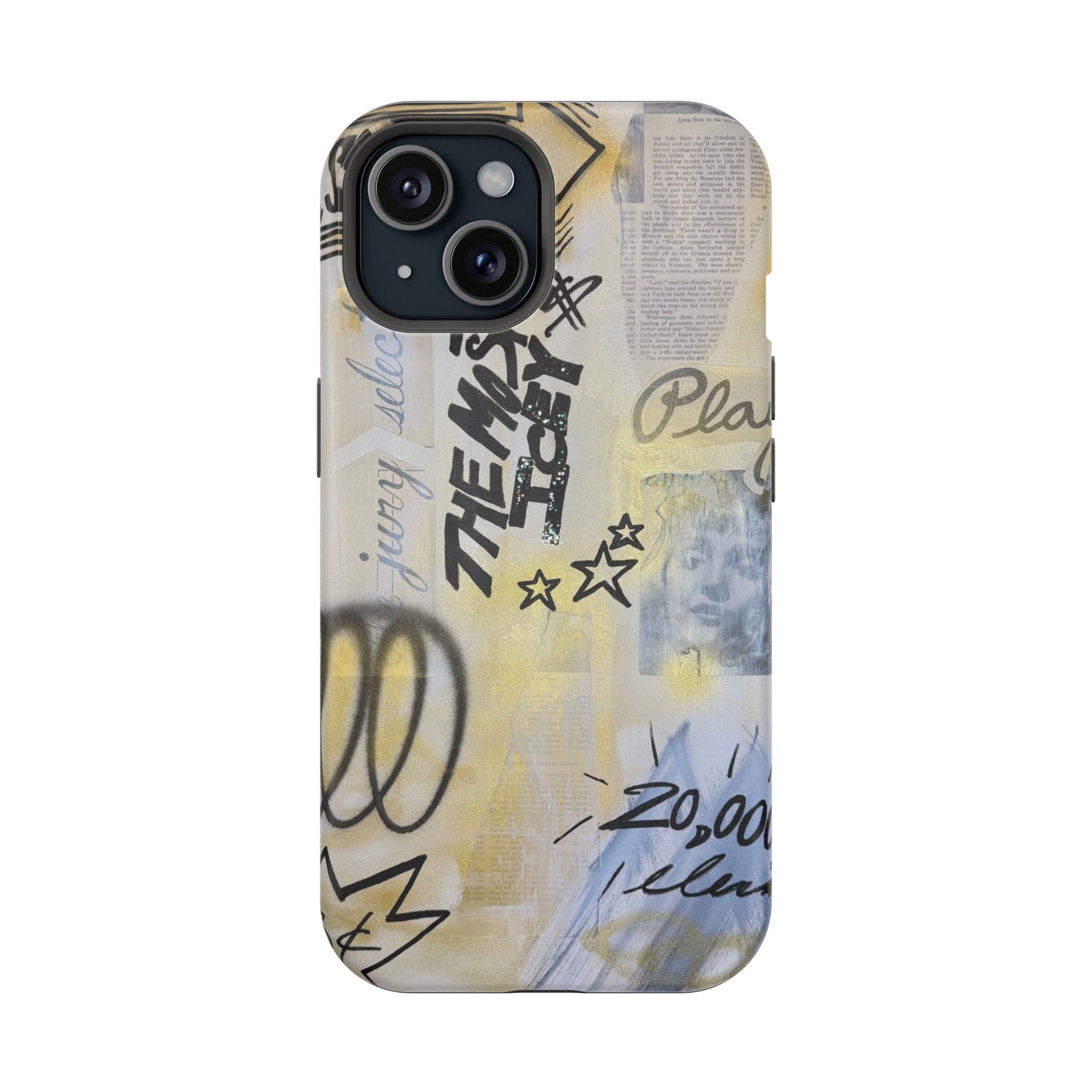 MagSafe "golden glacier" airbrush iPhone case
