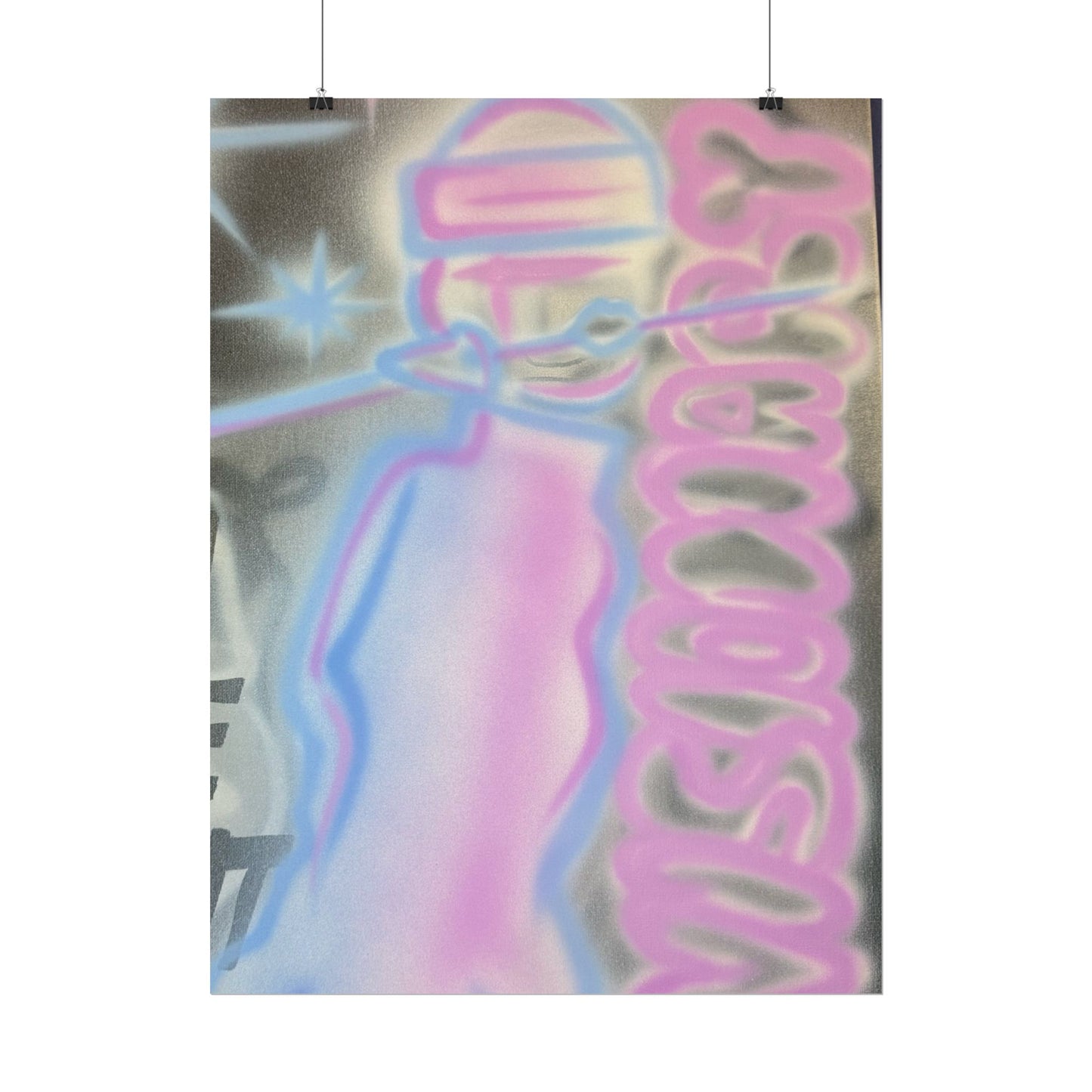 "visionary" pt. 2 airbrush rolled print