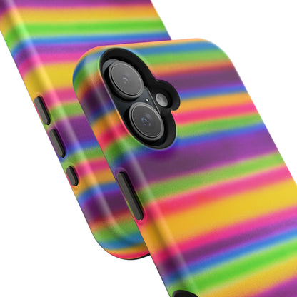 MagSafe "colorful stripes" airbrush iPhone case