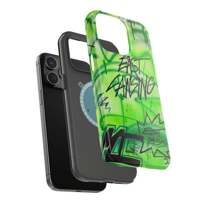 MagSafe "east lansing, mi" airbrush iPhone case
