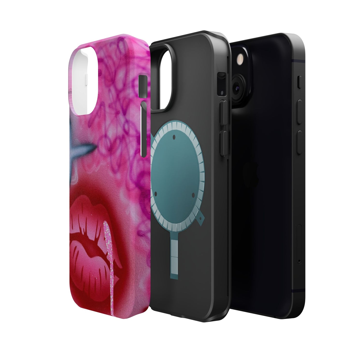 MagSafe limited edition "glitter aura" airbrush iPhone case