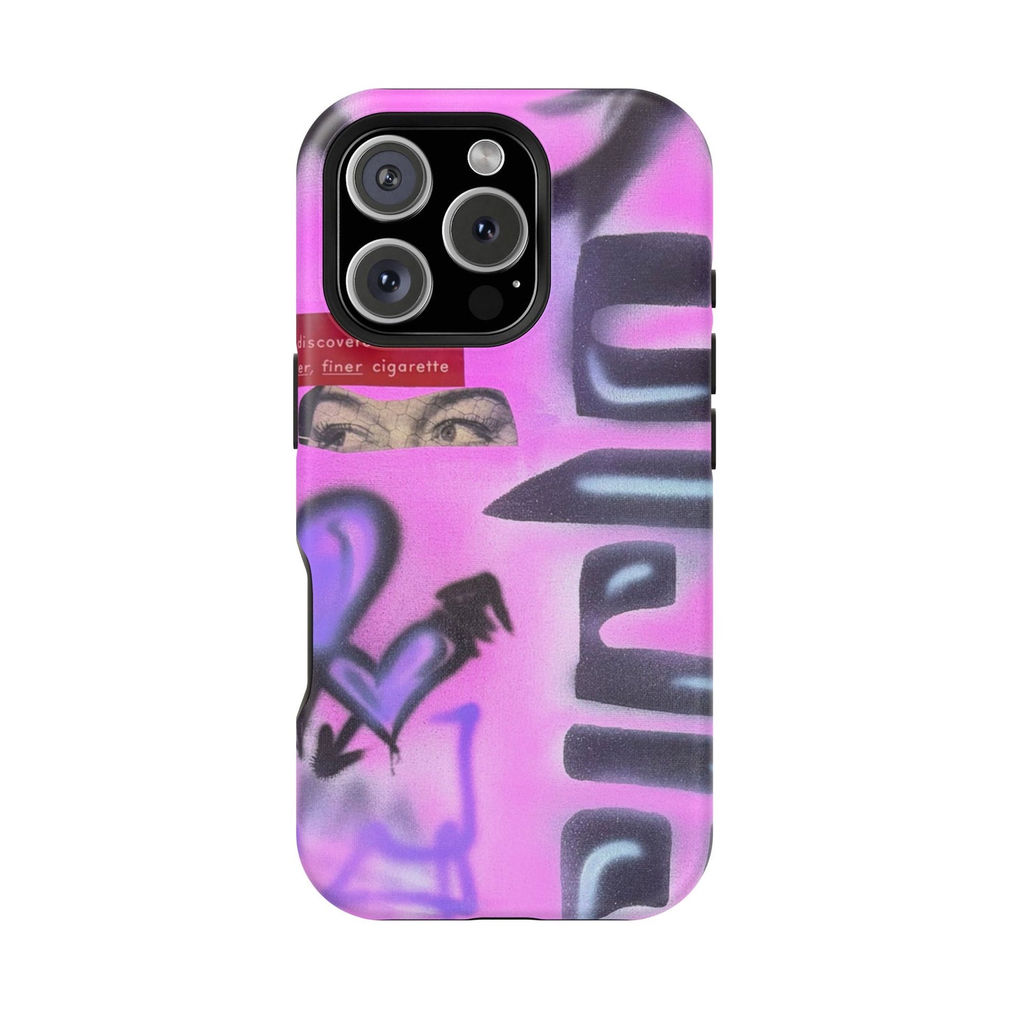 MagSafe "purple princess" airbrush iPhone case