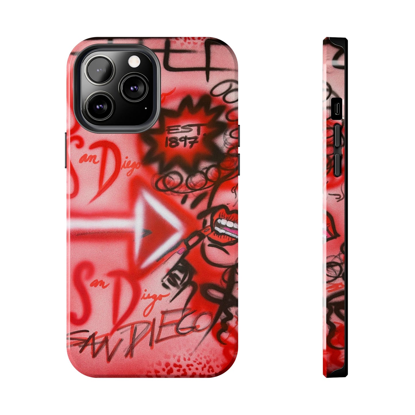 "san diego" airbrush iPhone case
