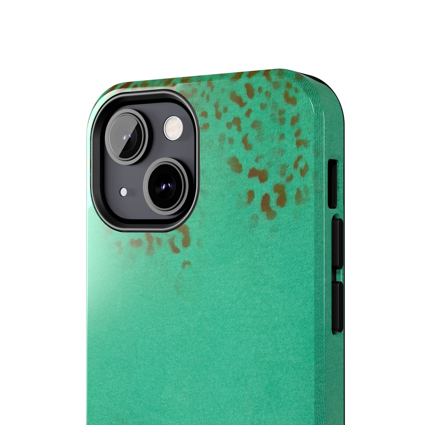 "teal cheetah" airbrush iPhone case