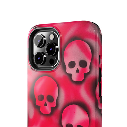 "pink skully" airbrush iPhone case