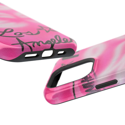 MagSafe "pinke Engelsflügel" Airbrush iPhone Hülle