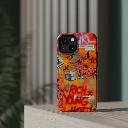 MagSafe „reich, jung, heiß“ Airbrush iPhone Hülle