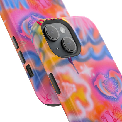 "mornings in malibu" MagSafe airbrush iPhone case