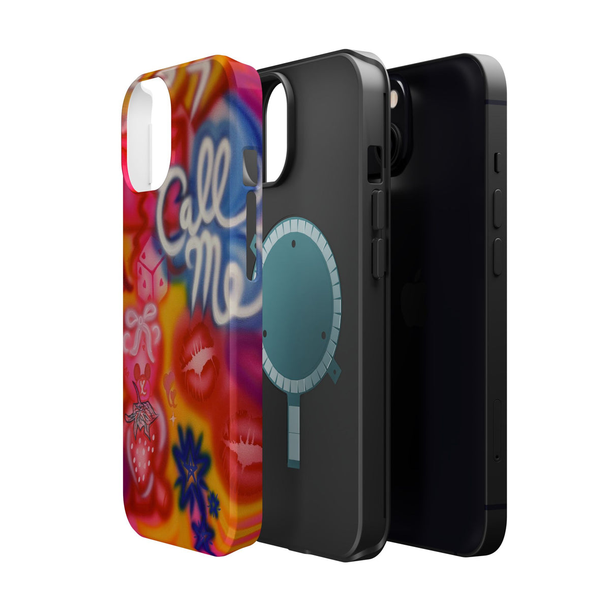 MagSafe "CALL ME!" airbrush iPhone case