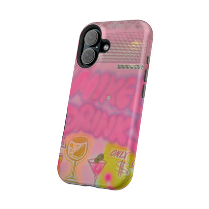 MagSafe "mixed drinks" airbrush iPhone case