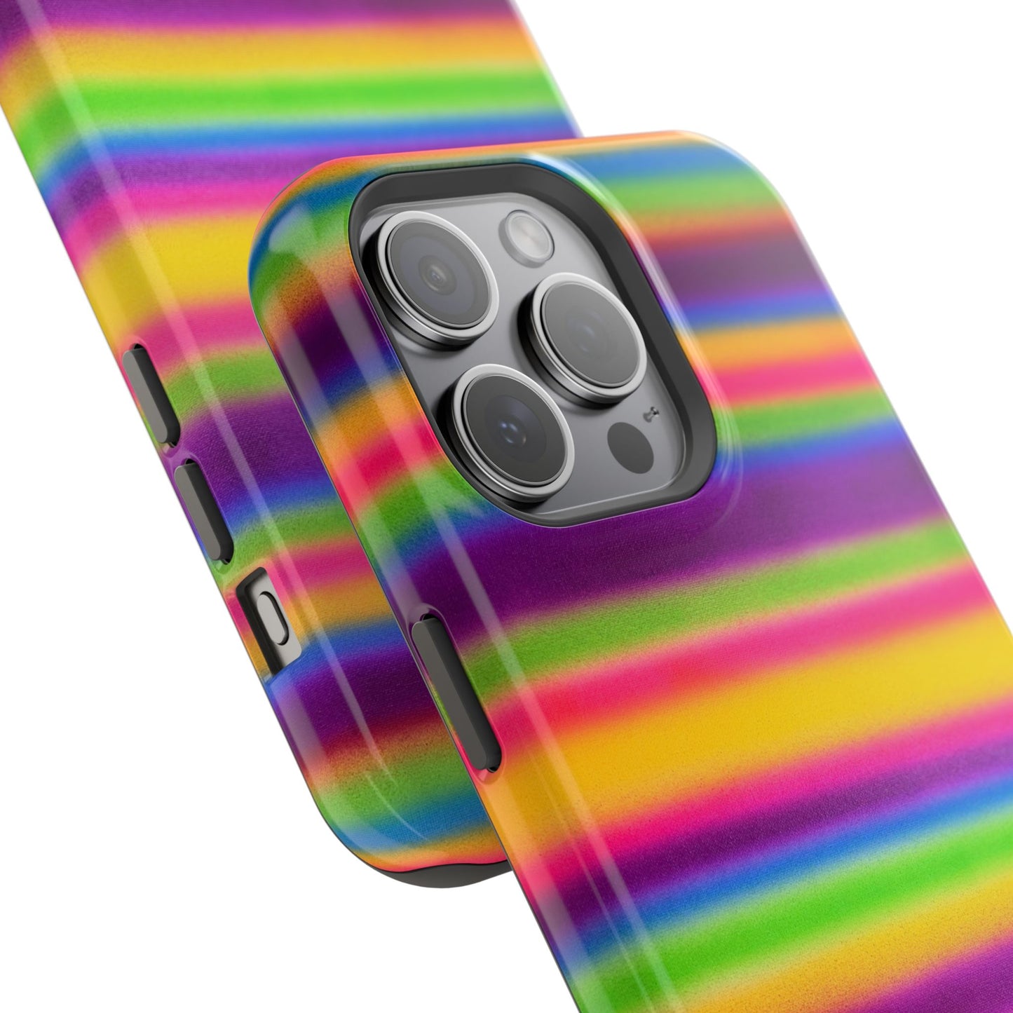 MagSafe "colorful stripes" airbrush iPhone case