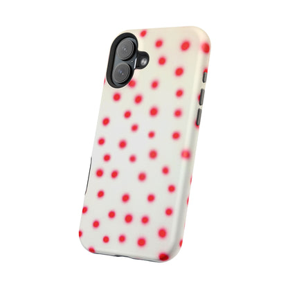 MagSafe "vanilla cherry polka dot" airbrush iPhone case
