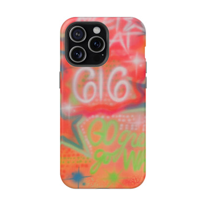 MagSafe custom @msualphaphi airbrush iPhone case