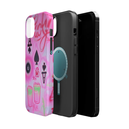 MagSafe "lucky ace" airbrush iPhone case