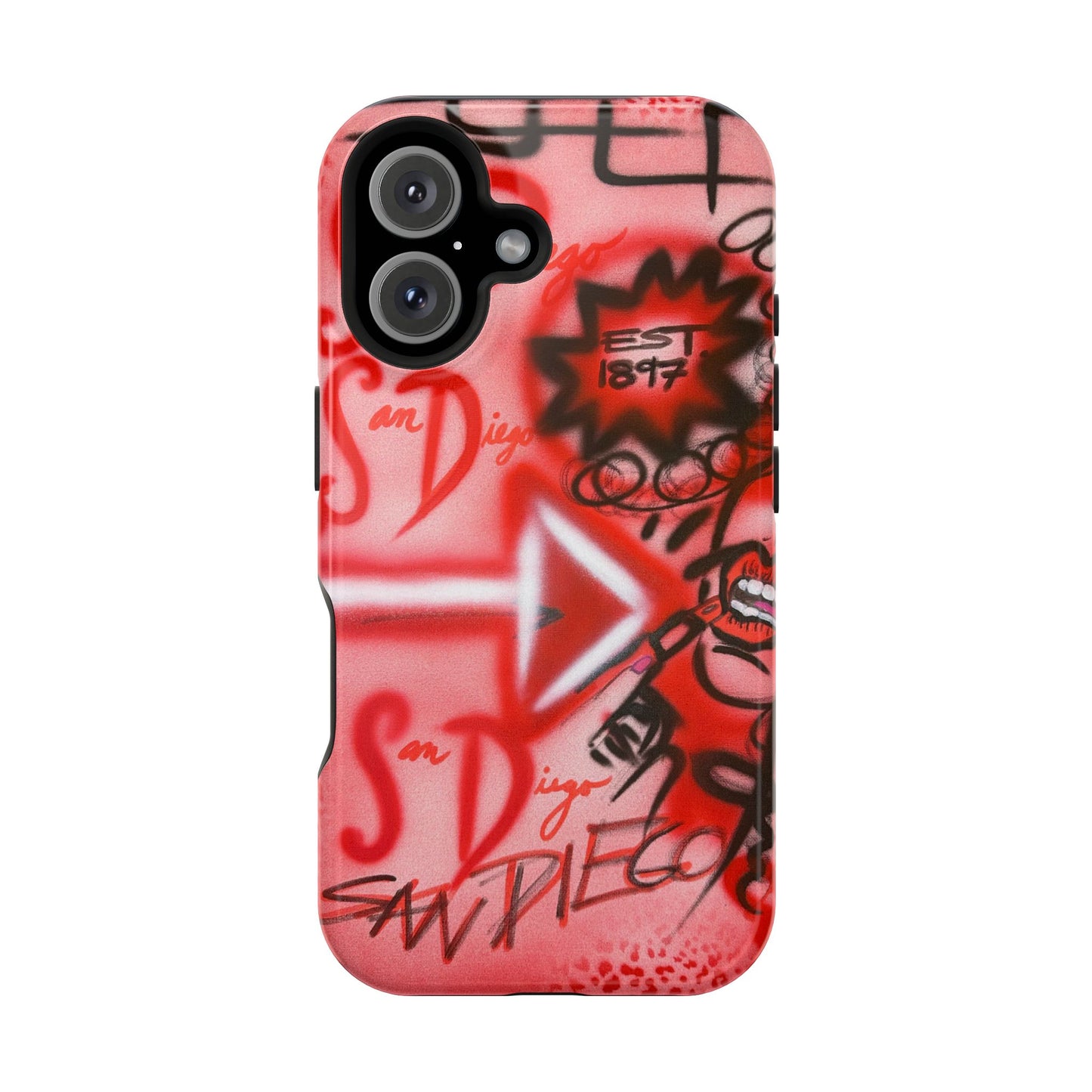 MagSafe "San Diego" Airbrush iPhone-Hülle