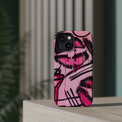 MagSafe "glossy pout" airbrush iPhone case