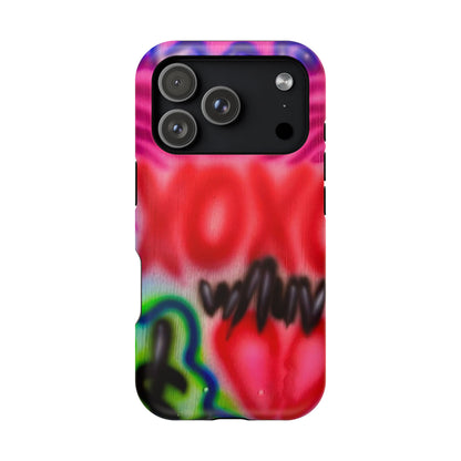 MagSafe Airbrush-iPhone-Hülle „with luv, xoxo“