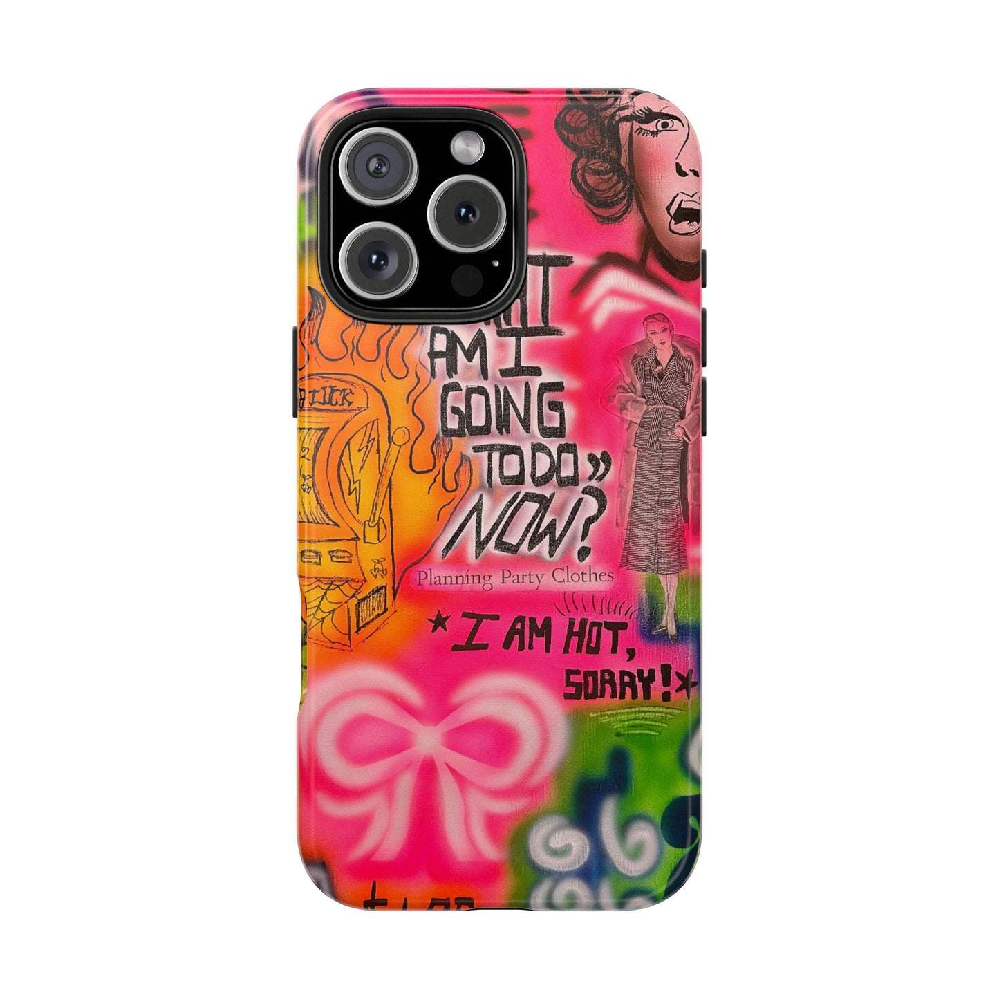 "out of luck" airbrush iPhone case