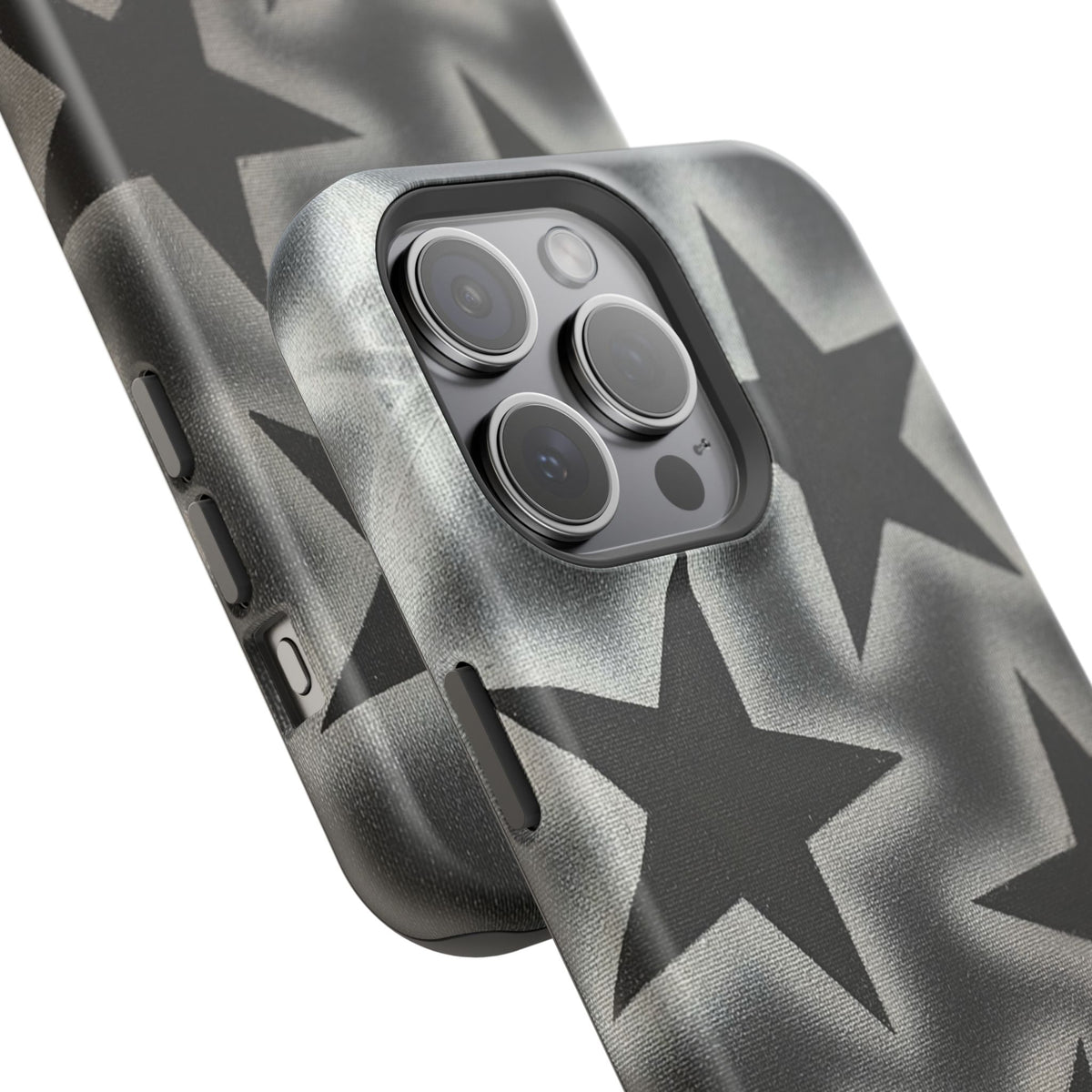 MagSafe "chrome stars" airbrush iPhone case