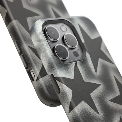 MagSafe "chrome stars" airbrush iPhone case