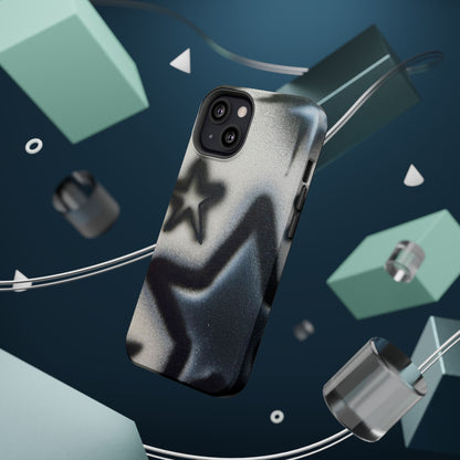MagSafe "black & white stars" airbrush iPhone case
