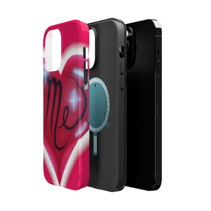 MagSafe "i <3 me" Airbrush iPhone Hülle