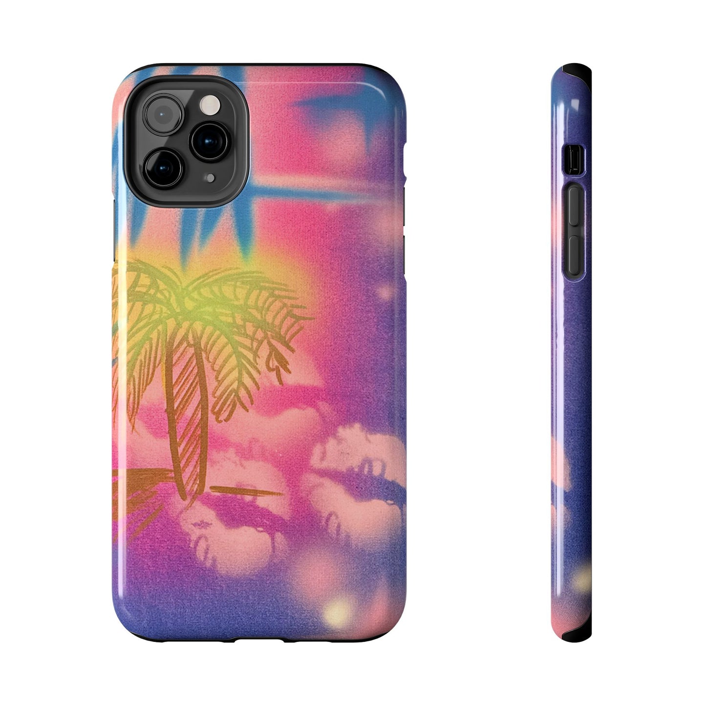 "glowy night" airbrush iPhone case