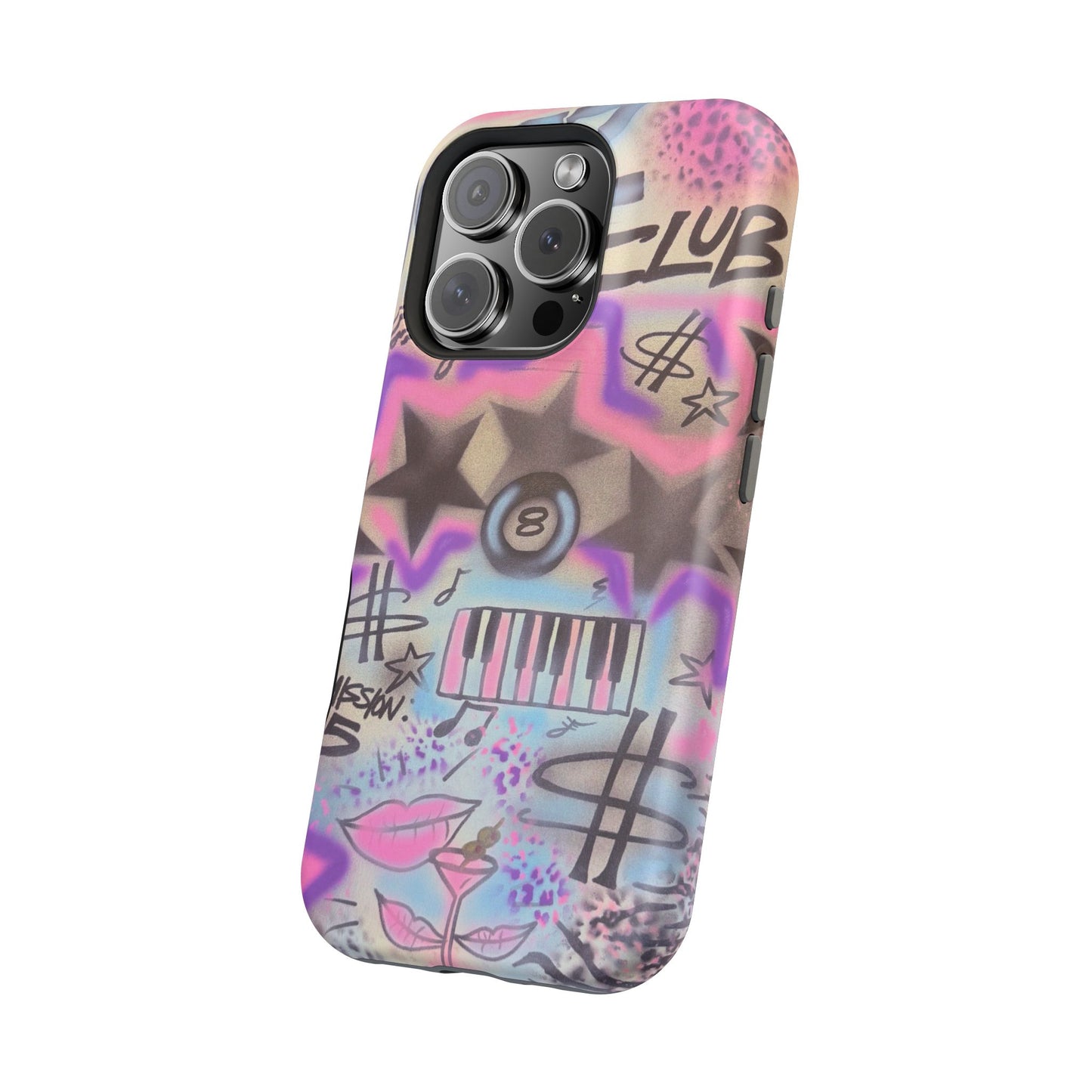 MagSafe "jazz club" airbrush iPhone case