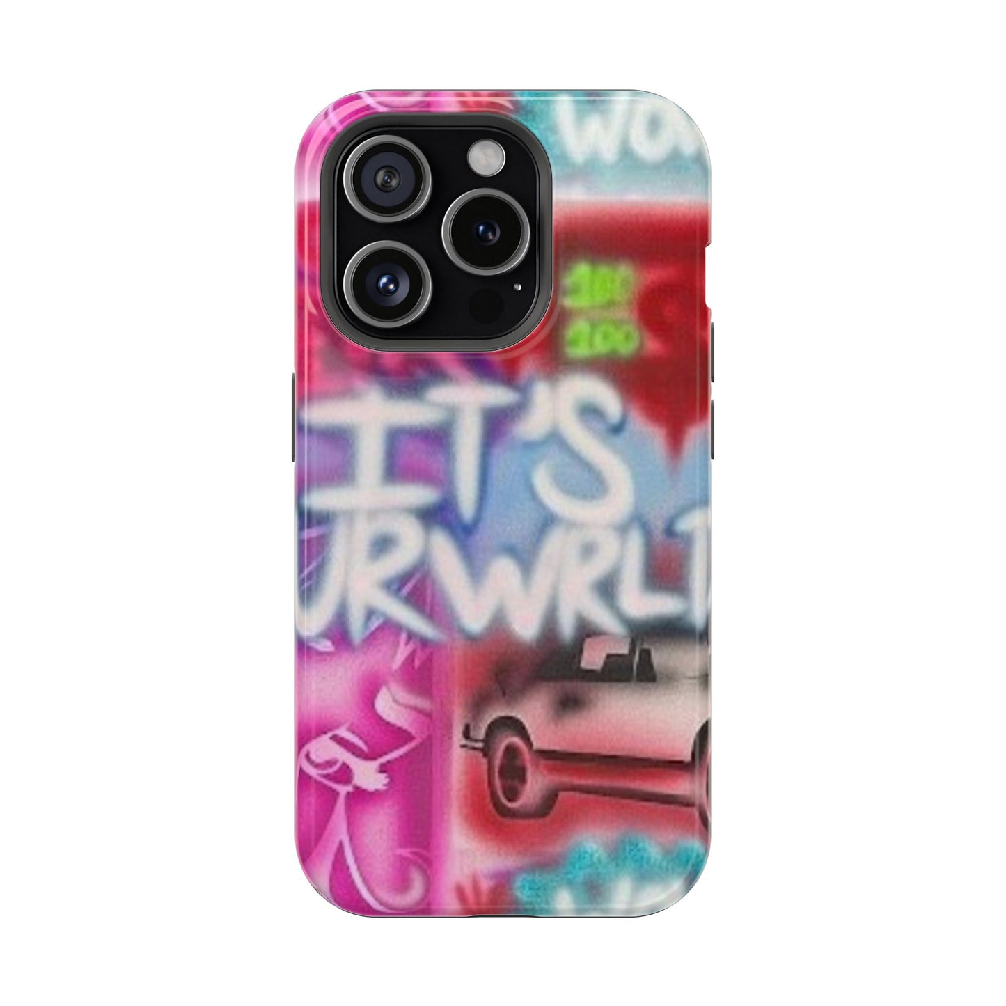 MagSafe „its ur WRLD“ Airbrush iPhone Hülle