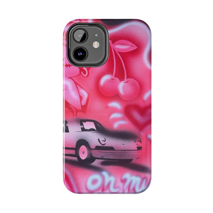 "on her way" airbrush iPhone case