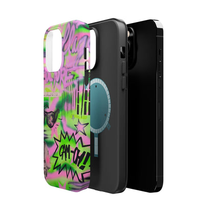 MagSafe "green camo" airbrush iPhone case