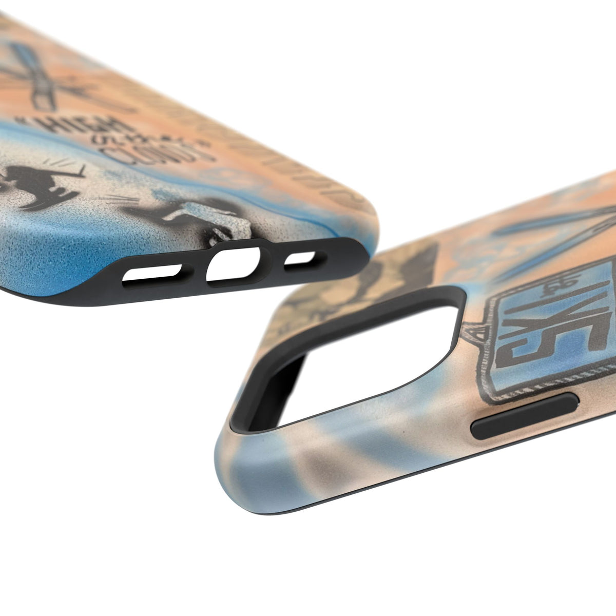 MagSafe „high in the clouds“ Airbrush iPhone Hülle