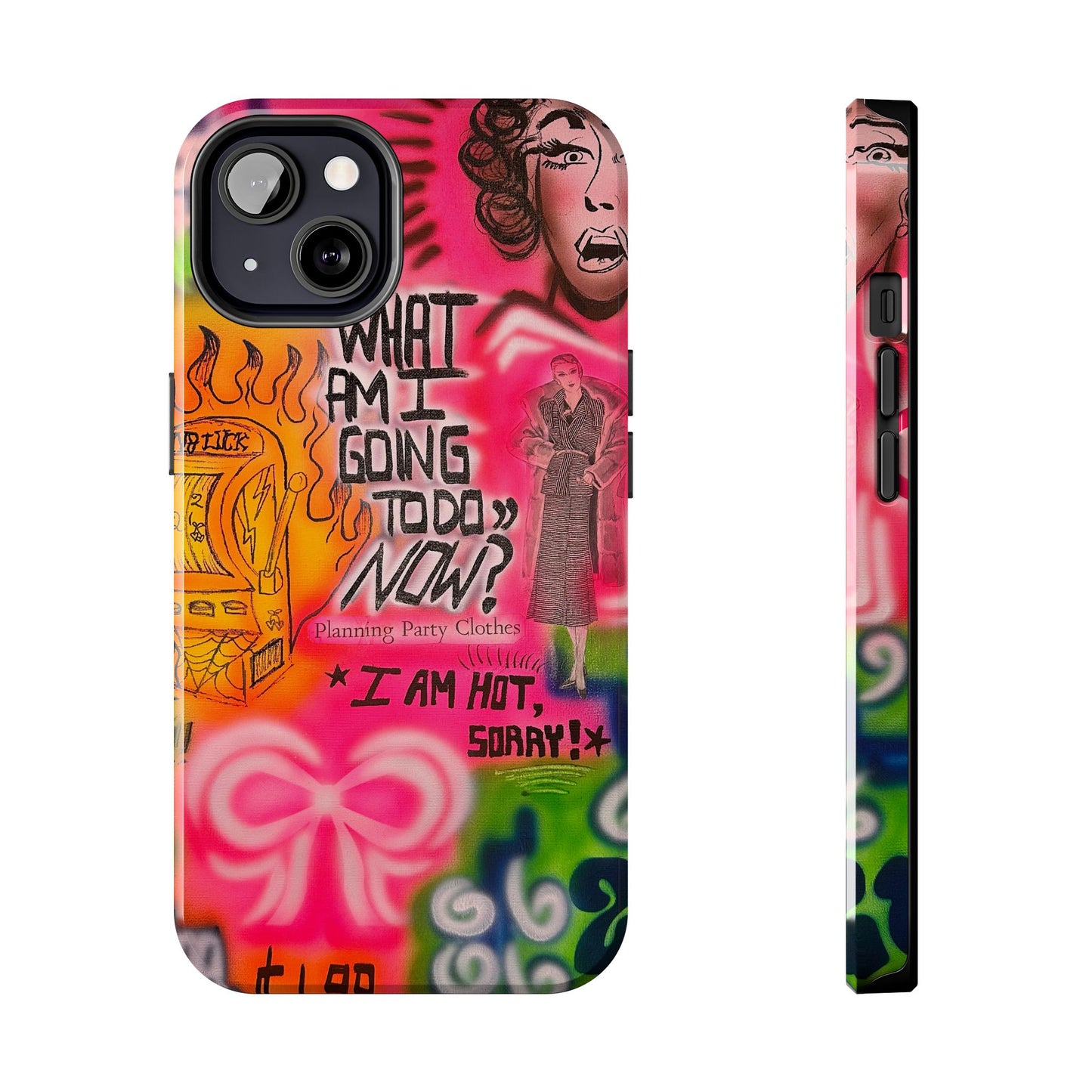 "out of luck" airbrush iPhone case