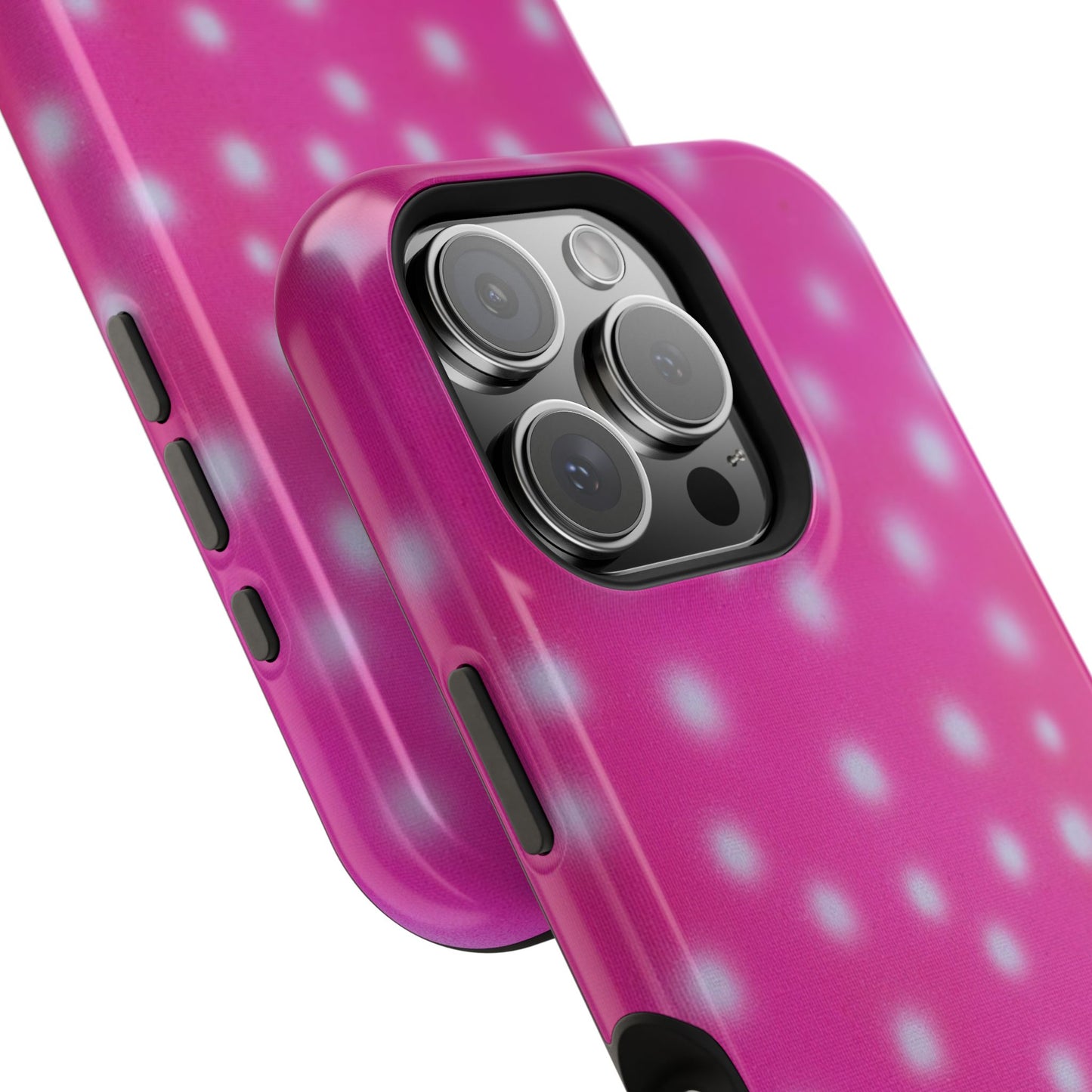 MagSafe "bubblegum polka dot" airbrush iPhone case